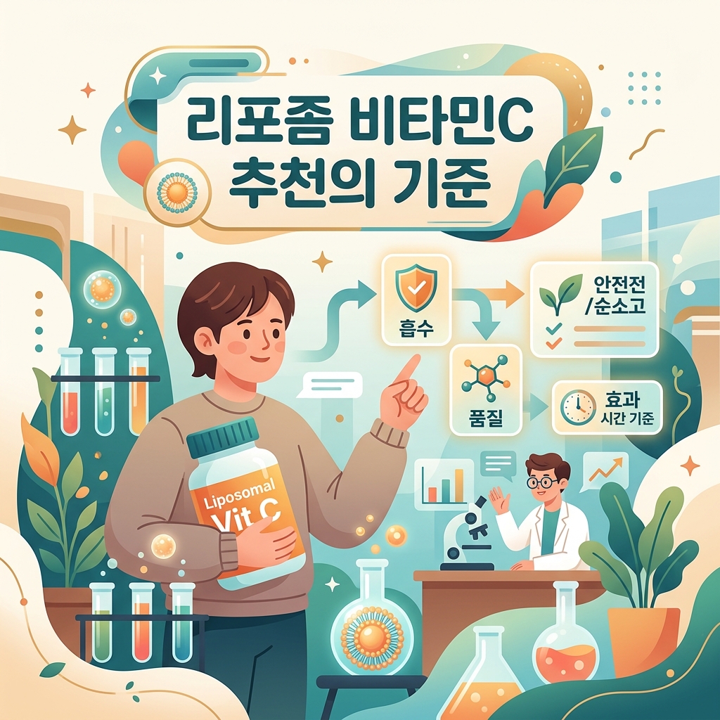 리포좀 비타민C 추천의 기준: 마케팅에 속지 않는 인지질 구조와 흡수율 성분 분석 제품 이미지